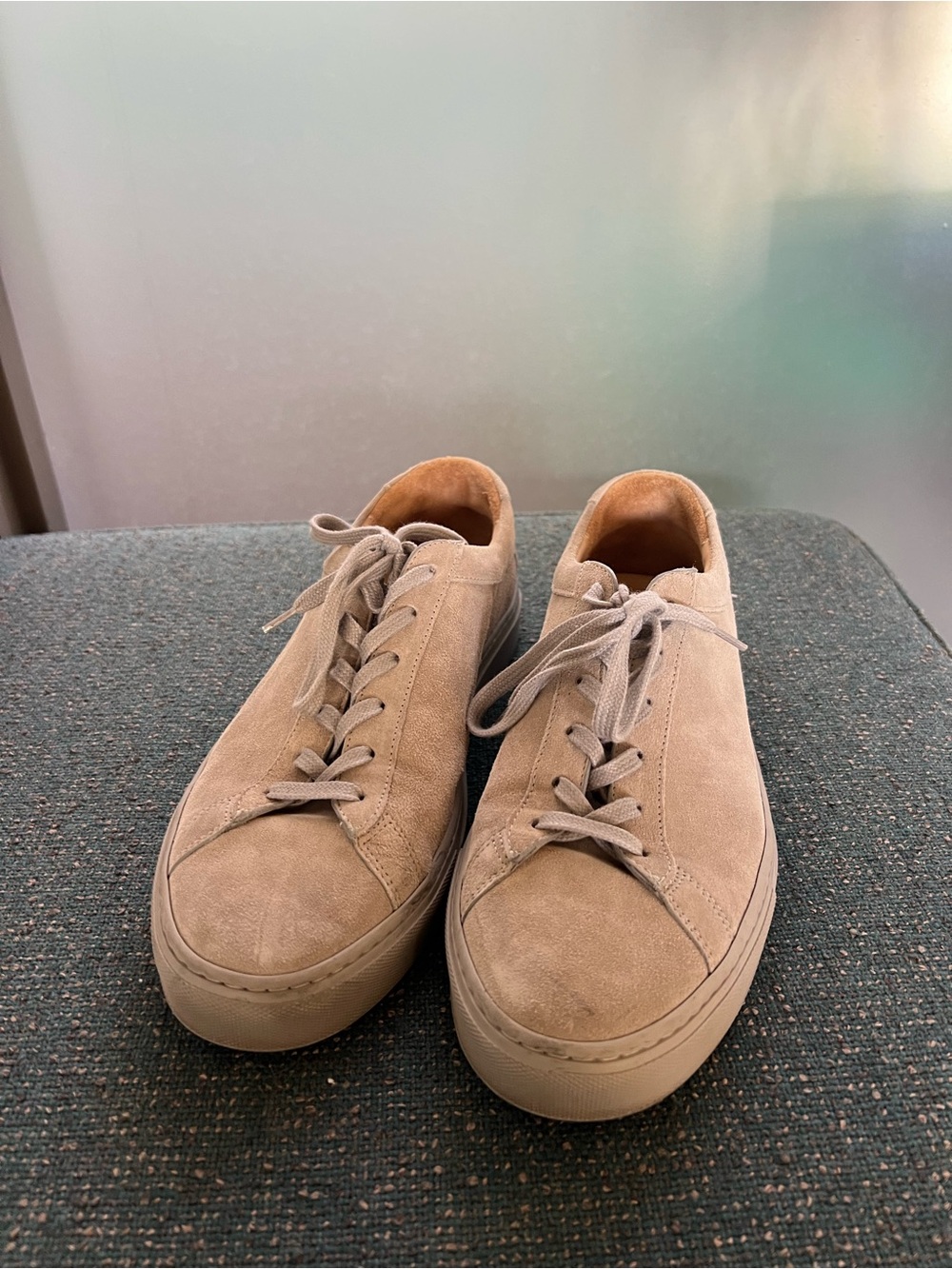 KOIO Men's Suede Sneakers in Taupe